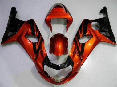 2000-2002 Orange Black Suzuki GSXR 1000 Bike Fairing Canada