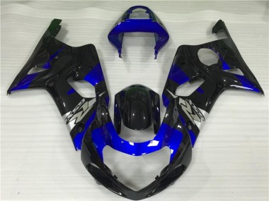 2000-2002 Blue Black Suzuki GSXR 1000 Motorcycle Fairings Kit Canada