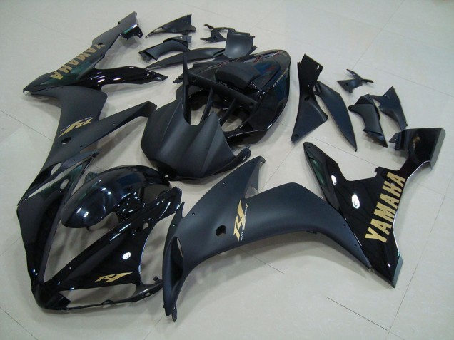 2004-2006 Black Matte Gold Yamaha YZF R1 Motorcycle Bodywork Canada