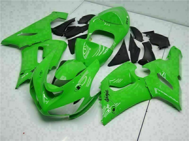 2005-2006 Green Kawasaki ZX6R Motorcycle Replacement Fairings Canada