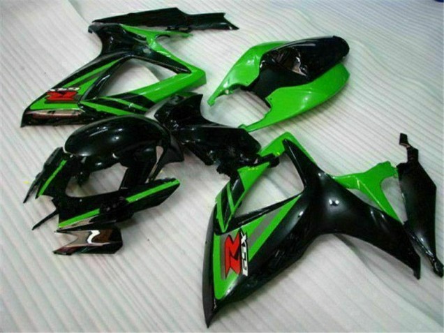 2006-2007 Black Green Suzuki GSXR 600/750 Replacement Motorcycle Fairings Canada