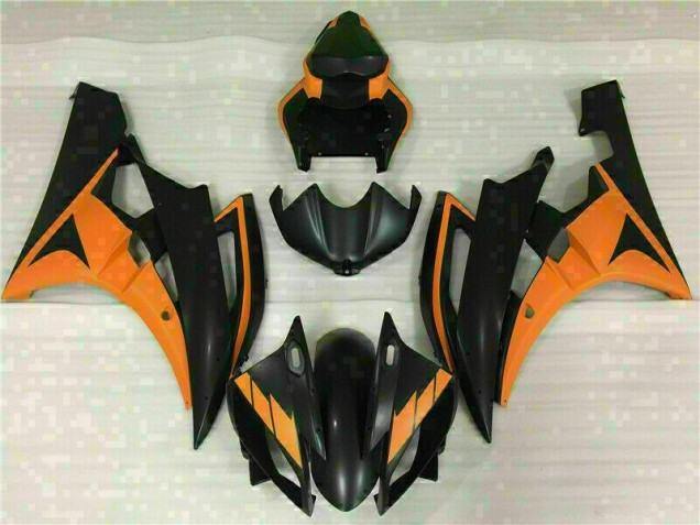 2006-2007 Yellow Yamaha YZF R6 Motorcycle Fairings Kit Canada