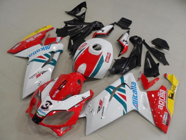 2006-2011 Red and Wihte Aprilia RS125 Bike Fairings Canada