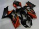 2007-2008 Black Suzuki GSXR 1000 K7 Motorcycle Fairing Kit Canada