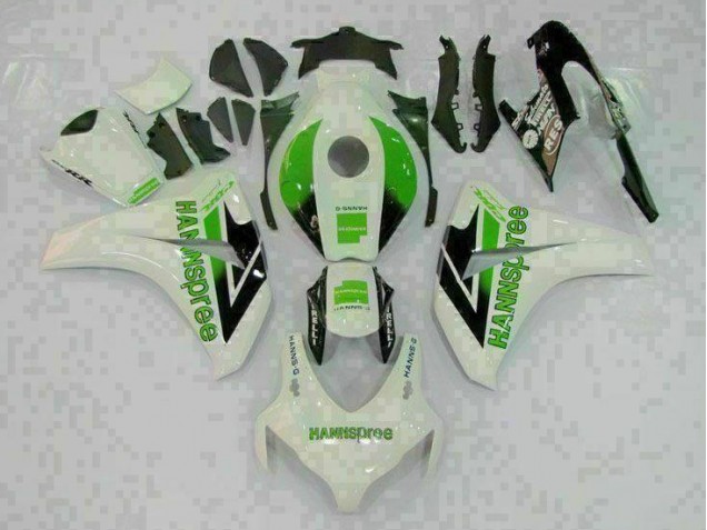 2008-2011 Green White Honda CBR1000RR Motorcycle Fairings Kit Canada