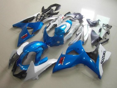 2009-2016 White Blue Suzuki GSXR 1000 K9 Motorcycle Fairing Canada