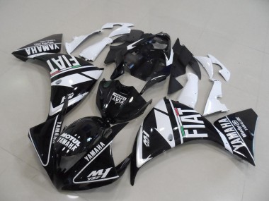 2012-2014 Black White Fiat Yamaha YZF R1 Motorbike Fairings Canada