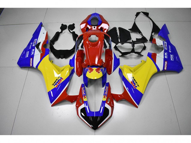 2017-2020 Red Yellow Blue HRC Red Bull Honda CBR1000RR Bike Fairing Canada