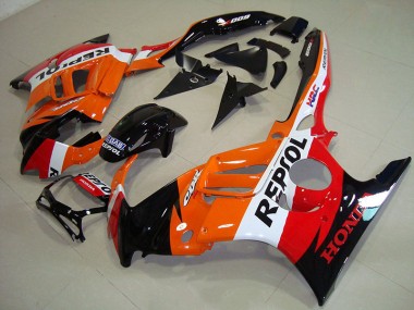 1995-1998 Black Orange Repsol Honda CBR600 F3 Replacement Fairings Canada