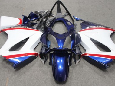 2002-2013 Blue White Honda VFR800 Motorcycle Fairings Canada