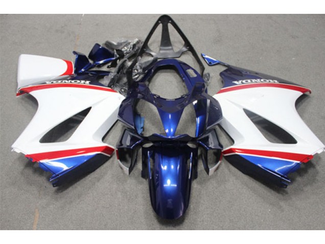 2002-2013 Blue White Honda VFR800 Motorcycle Fairings Canada