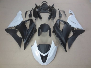 2013-2018 Black White Kawasaki ZX6R Motorcycle Fairings Canada