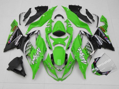 2013-2018 Green Black 11 Kawasaki ZX6R Bike Fairing Canada