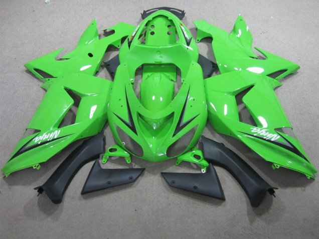 2013-2018 Green Kawasaki ZX6R Moto Fairings Canada