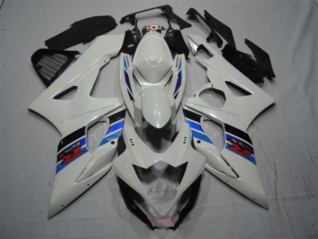 2005-2006 White Blue Suzuki GSXR1000 Motorcycle Fairing Kits Canada