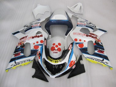 2001-2003 White Blue Dark Dog Suzuki GSXR600 Bike Fairings Canada