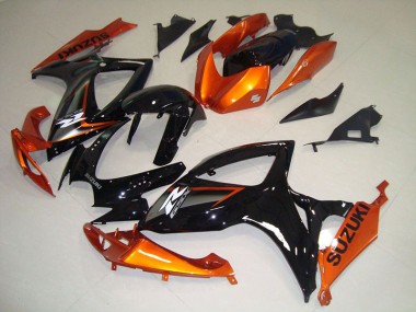 2006-2007 Black Orange Suzuki GSXR750 Motorbike Fairing Canada